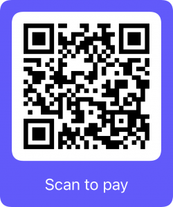 Click Here or Scan to Pay in Canada Dollars