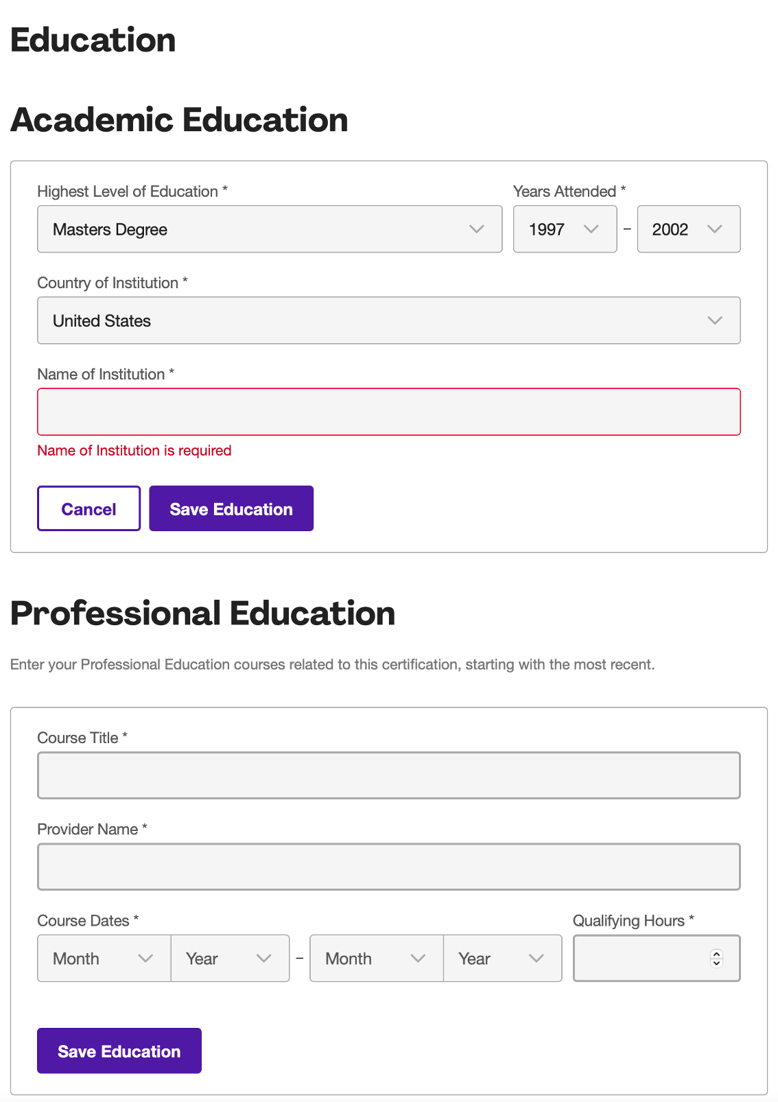 pmp-application-Academic-and-Professional-Education